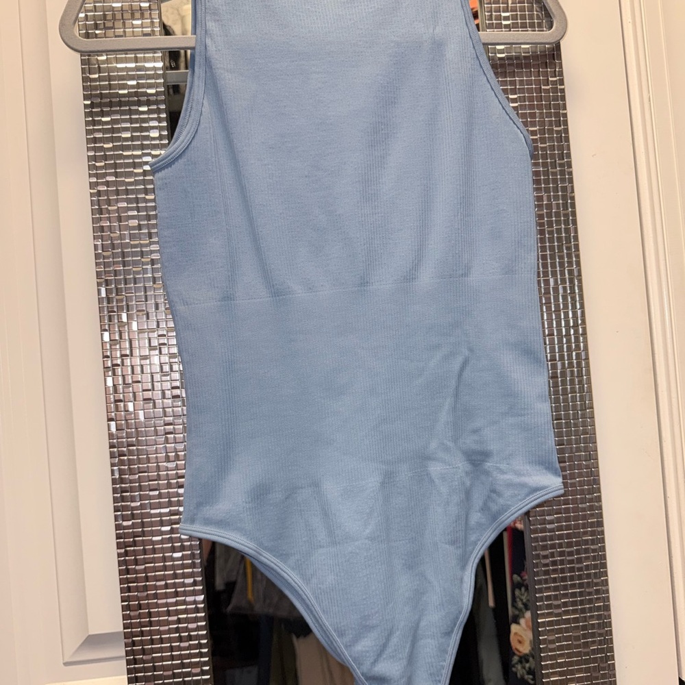 Elegant Sky Blue Women's Bodysuit L-XL - Picture 5 of 6